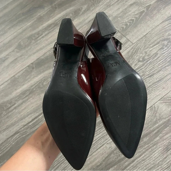 AGL burgundy pumps for women - Picture 3 of 9